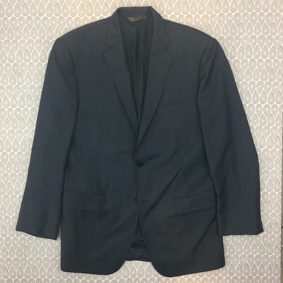 Pronto Uomo Gray Suit Jacket Blazer SZ 44 Long Y1